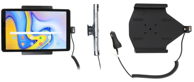 Brodit Aktivhalterung mit Zigarettenanzünderstecker, Samsung Galaxy Tab A 10.5 SM-T590/SM-T595