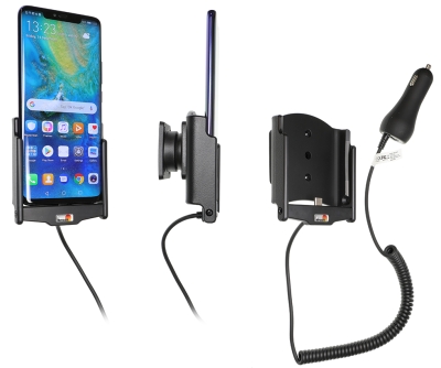 Brodit Aktivhalterung mit Zigarettenanzünderstecker, Huawei Mate 20 Pro