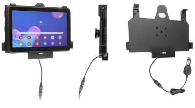Brodit Aktivhalterung mit Zigarettenanzünderstecker, Samsung Galaxy Tab Active Pro T540/T545/T547/T547U