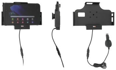 Brodit Aktivhalterung mit Zigarettenanzünderstecker, Samsung Galaxy Tab Active 2 SM-T390/SM-T395/3 SM-T570/SM-T575/5 SM-X300/SM-X306B