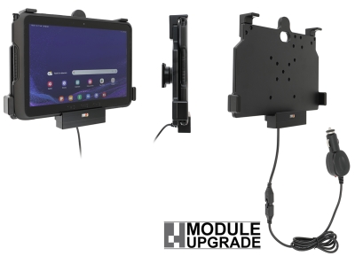 Brodit Aktivhalterung mit Zigarettenanzünderstecker, Samsung Galaxy Tab Active 4 Pro SM-T630/SM-T636