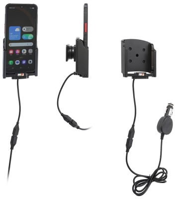 Brodit Aktivhalterung mit Zigarettenanzünderstecker, Samsung Galaxy XCover 7 Pro SM-G766