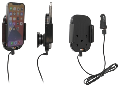 Qi kabelloser aktiver Handyhalter mit Autoladegerät, Apple iPhone 12