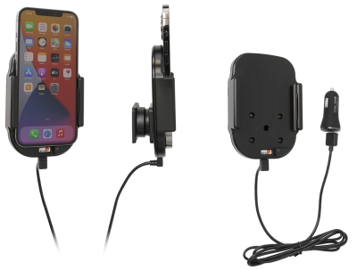 Qi kabelloser aktiver Handyhalter mit Autoladegerät, Apple iPhone 12 Pro Max