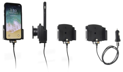 Aktive Halterung mit USB-Kabel und Zigarettenanzünder-Adapter, Apple iPhone 11/11 Pro/X/XR/Xs