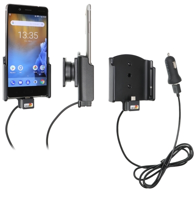 Aktive Halterung mit USB-Kabel und Zigarettenanzünder-Adapter, Nokia 8