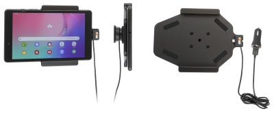 Brodit Aktivhalter mit USB-Kabel und Zigarettenanzünder-Adapter, Samsung Galaxy Tab A 8.0 (2019 SM-T290/SM-T295)