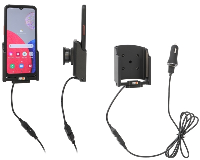 Brodit Aktivhalterung mit USB-Kabel und Zigarettenanzünder-Adapter, Samsung Galaxy Xcover 6 Pro