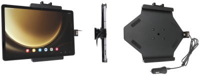 Brodit Aktivhalterung mit USB-Kabel und Zigarettenanzünder-Adapter, Samsung Galaxy Tab S9 FE SM-X51x