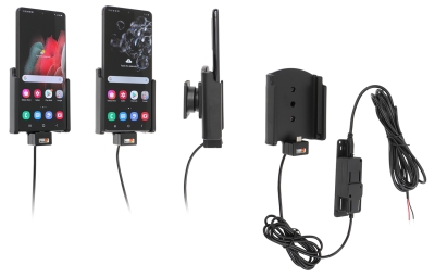 Brodit Aktivhalterung für feste Installation, Samsung Galaxy S20 Ultra 5G (SM-G988B)/S21 Ultra 5G SM-G9988/DS