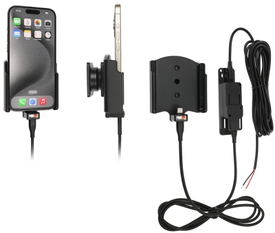 Brodit Aktivhalterung für feste Installation, Apple iPhone 15/15 Pro
