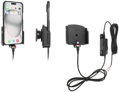 Brodit Aktivhalterung für feste Installation, Apple iPhone 15 Plus/15 Pro Max/16 Plus/16 Pro Max