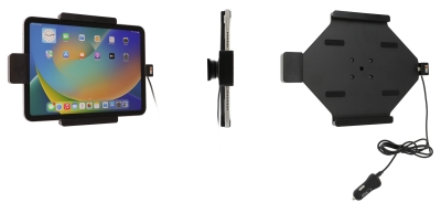 Brodit Halterung mit Federschloss, Apple iPad 10th Gen (A2696, A2757, A2777)/2025 A16 (A3354, A3355, A3356)