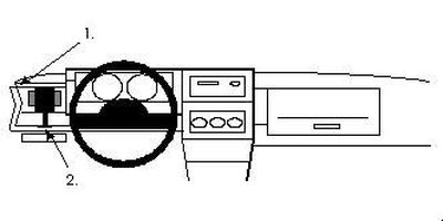 ProClip Montagehalterung Volkswagen Polo 91-94, Links
