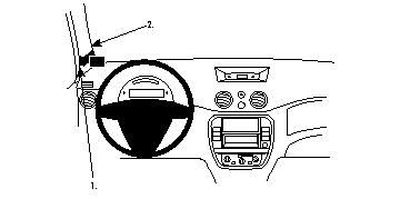 ProClip Montagehalterung Citroen C3 06-09, links