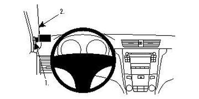 ProClip Montagehalterung Suzuki Kizashi 10-15, links