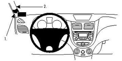 ProClip Montagesbügel Hyundai Accent 10-15, Links
