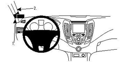 ProClip Montagesbügel Hyundai Veloster 12-15, Links