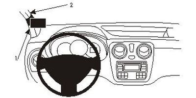 ProClip Montagehalterung Dacia Dokker/Lodgy 14-15, Links