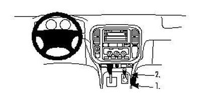 Toyota LandCruiser 100 98-01/Lexus LX 99-02, Konsole