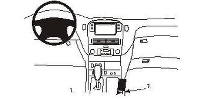 ProClip-Montagehalterung Lexus LS Serie 01-06, Konsole
