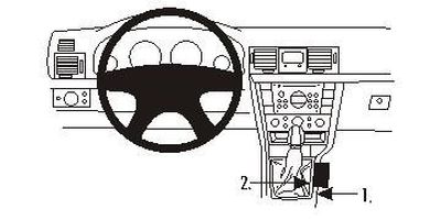 ProClip Montagehalterung Opel Vectra 06-10, Konsole
