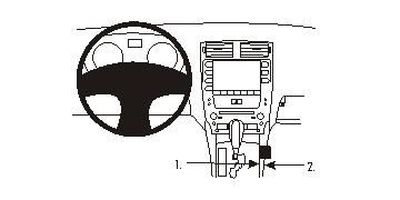 Lexus IS Serie 06-13, Konsole, automatische Schaltung