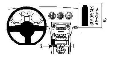 Audi TT 07-14, Konsole, links