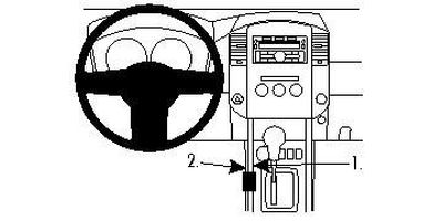 Nissan Navara 11-15, Konsole, links