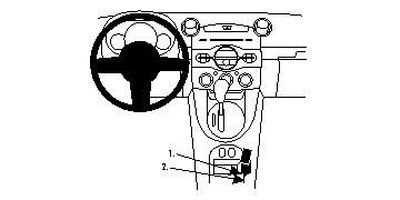 ProClip Montagehalterung Mazda 2 10-13, Konsole