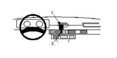 ProClip Montagehalterung Landrover Range Rover 86-93, zentriert