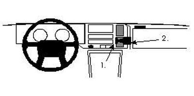 Volvo 440/460 89-96, zentriert