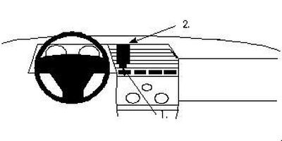 ProClip Montagehalterung Alfa Romeo 164 89-90, zentriert