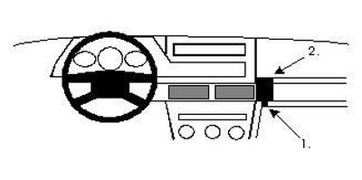 ProClip Montagehalterung Fiat Tipo 89-91, angewinkelt