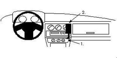 ProClip Montagehalterung Alfa Romeo 33 90-94, angewinkelt