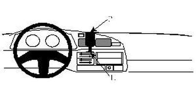 ProClip Montagebügel Toyota LandCruiser Hg 80 91-94, Zentriert