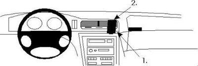 ProClip Montagebügel BMW 840-850 E31 90-01, Zentriert
