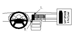 Brodit ProClip, Mercedes Benz SL-Klasse 89-02
