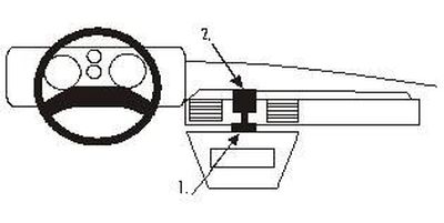 ProClip Montagebügel Landrover Discovery 90-93, Zentriert