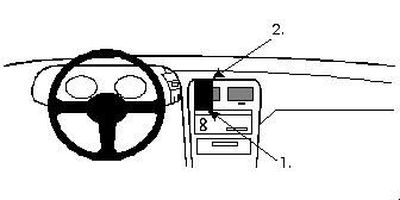 ProClip Montagebügel Nissan 300 ZX 90-96, Zentriert