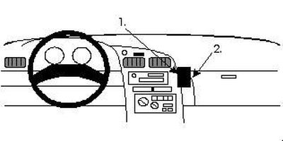 ProClip Montagebügel Toyota Celica 94-99, Abgewinkelt
