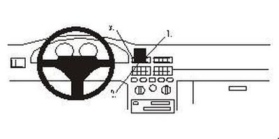 ProClip Montagebügel Fiat Punto 94-99, Zentriert