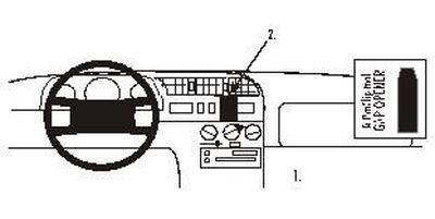 ProClip Montagebügel Fiat Ducato 95-01, Zentriert