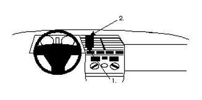 ProClip Montagebügel Alfa Romeo 164 91-98, Zentriert
