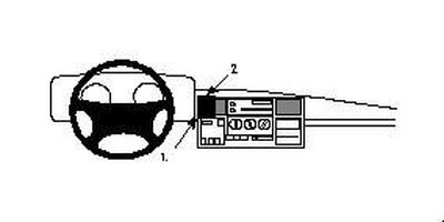 ProClip Montagehalterung Landrover Discovery 94-04, zentriert