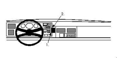ProClip Montagehalterung Chevrolet Silverado/Surburban/Tahoe/Pickup 92-94, zentriert