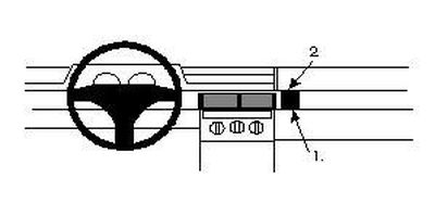 ProClip Montagehalterung Fiat Tipo 92-95, angewinkelt