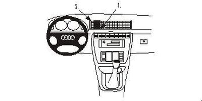 Audi A4 95-01, zentriert