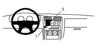 Nissan Almera 96-99, zentriert