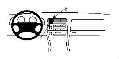 ProClip Montagehalterung Lexus ES Serie 92-96, zentriert